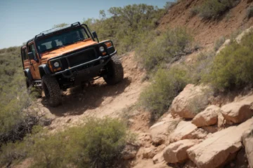 users 7dd1dc79 7cb9 40c2 b5f8 d0e040fa311b generations 088de85f 2503 46f9 b256 c6077135ac35 PhotoReal a rugged 4x4 vehicle climbing a steep rocky hillside 0